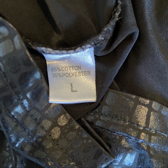 Y2K Skirt Snake Print Black Mini Casual Straight Pencil Cut Lightweight Shiny - Picture 2 of 7